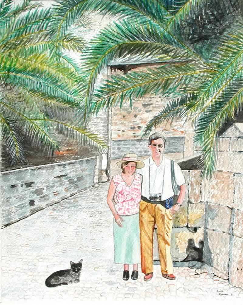 Ian and Rosina in Rhodes
